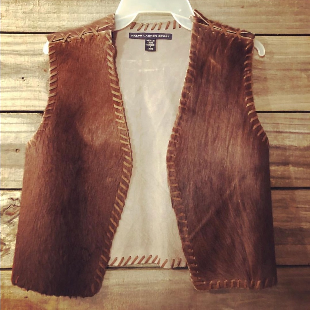 Vintage Ralph Lauren Cowhide Vest